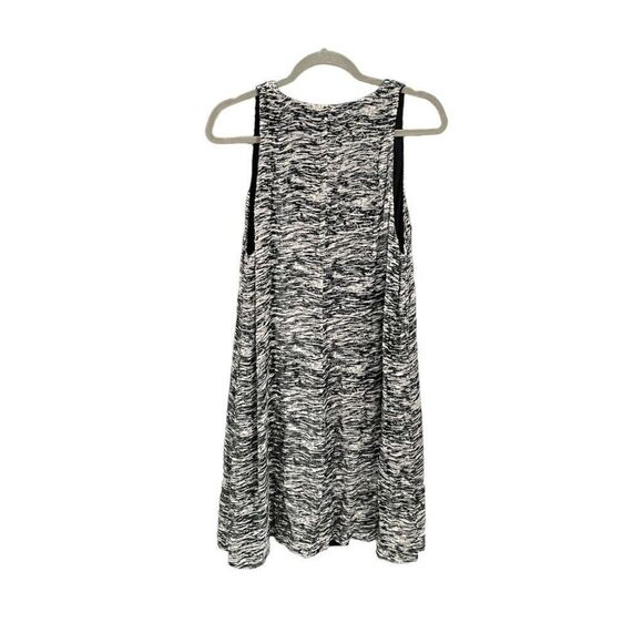 Wilfred Free Women's Black White Jessa Trapeze Flowy Dress Size M - Picture 2 of 6